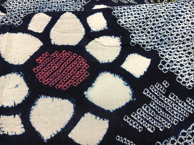 平和屋着物∴夏物　浴衣　有松鳴海絞り　草花文　綿　逸品　BAAX7444hv
