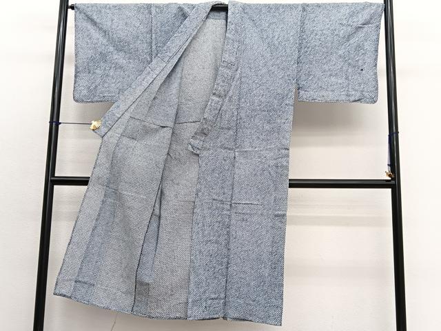 平和屋着物∴夏物　男性　浴衣　有松鳴海絞り　三浦絞り　綿　逸品　BAAX7446hv