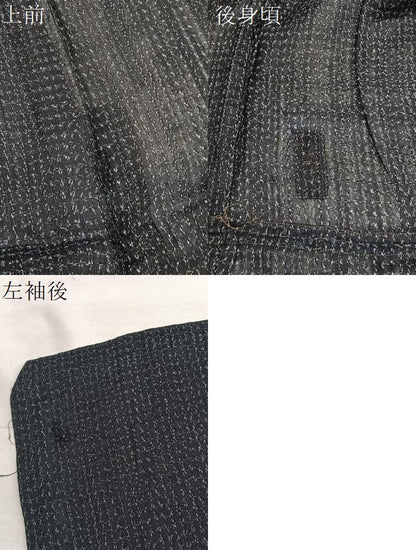 平和屋着物＊夏物　上布　絣文様　麻　逸品　BAAX7458hv