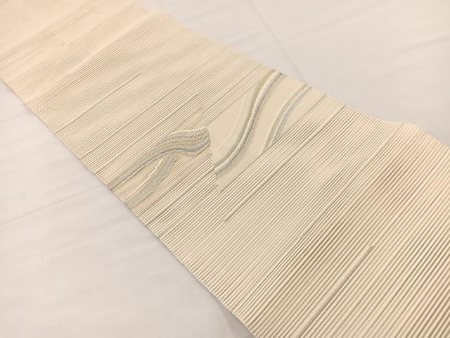 平和屋着物＊夏物　八寸名古屋帯　絽綴れ　流水文　金銀糸　正絹　逸品　BAAX7460hv