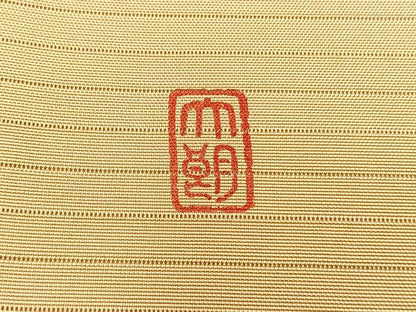 平和屋着物＊夏物　絽塩瀬　九寸開き名古屋帯　作家物　蜻蛉草花文　正絹　逸品　未使用　BAAX7476hv