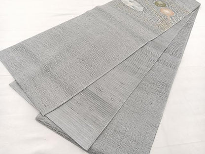 平和屋着物＊夏物　両面　太鼓柄　京袋帯　すくい織　番傘　銀糸　正絹　逸品　未使用　BAAX7485hv