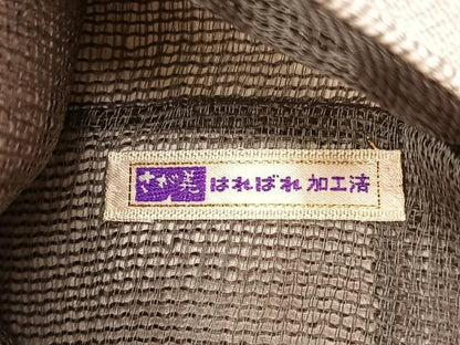 平和屋着物＊夏物　九寸名古屋帯　すくい織　抽象文様　金糸　さが美扱い　正絹　逸品　BAAX7498hv