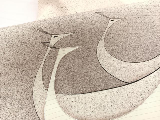 平和屋着物＊夏物　絽塩瀬　九寸名古屋帯　駒刺繍　孔雀　正絹　逸品　BAAX7503hv