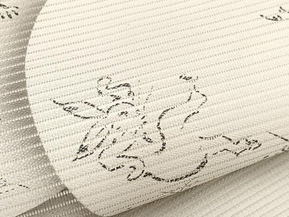平和屋着物＊夏物　九寸名古屋帯　鳥獣戯画　正絹　逸品　BAAX7505hv
