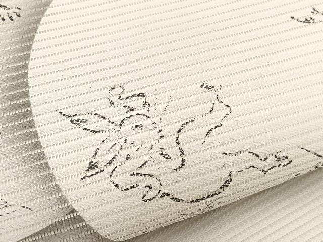 平和屋着物＊夏物　九寸名古屋帯　鳥獣戯画　正絹　逸品　BAAX7505hv