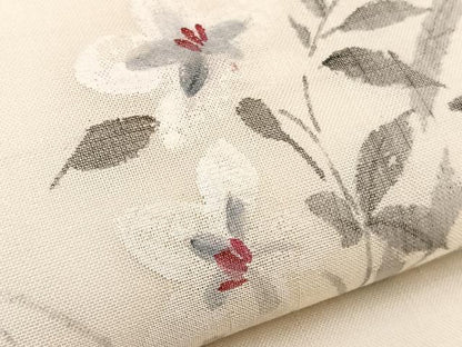 平和屋着物＊夏物　九寸名古屋帯　手描き　籬花文　正絹　逸品　BAAX7563hv