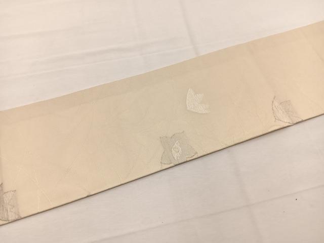 平和屋着物＊夏物　九寸名古屋帯　桔梗　金銀糸　正絹　逸品　BAAX7565hv