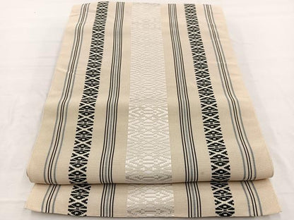 平和屋着物＊夏物　本場筑前博多織　八寸名古屋帯　紗献上　正絹　逸品　BAAX7571hv