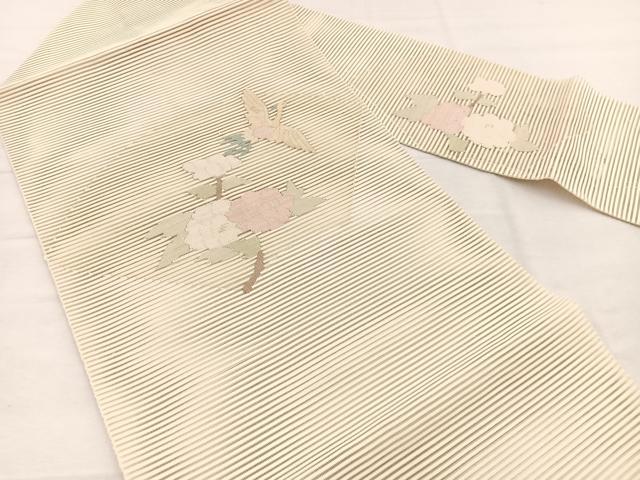 平和屋着物＊夏物　八寸名古屋帯　絽綴れ　鳳凰花文　正絹　逸品　未使用　BAAX7597hv