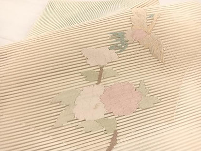 平和屋着物＊夏物　八寸名古屋帯　絽綴れ　鳳凰花文　正絹　逸品　未使用　BAAX7597hv