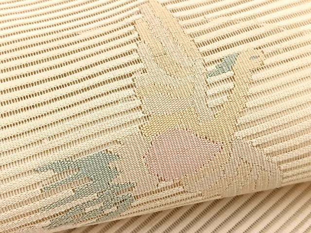 平和屋着物＊夏物　八寸名古屋帯　絽綴れ　鳳凰花文　正絹　逸品　未使用　BAAX7597hv