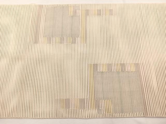 平和屋着物＊夏物　八寸名古屋帯　絽綴れ　色紙重ね　正絹　逸品　BAAX7599hv