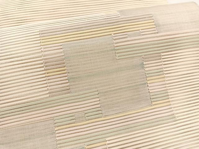 平和屋着物＊夏物　八寸名古屋帯　絽綴れ　色紙重ね　正絹　逸品　BAAX7599hv