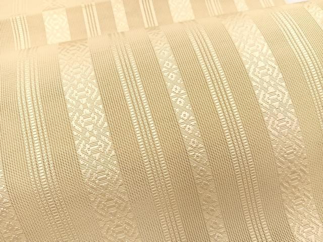 平和屋着物＊夏物　本場筑前博多織　八寸名古屋帯　紗献上　砥粉色　正絹　逸品　BAAX7605hv
