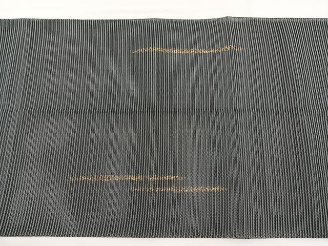 平和屋着物＊夏物　八寸名古屋帯　刺繍　絽綴れ　花鳥丸文　金彩　正絹　逸品　BAAX7606hv
