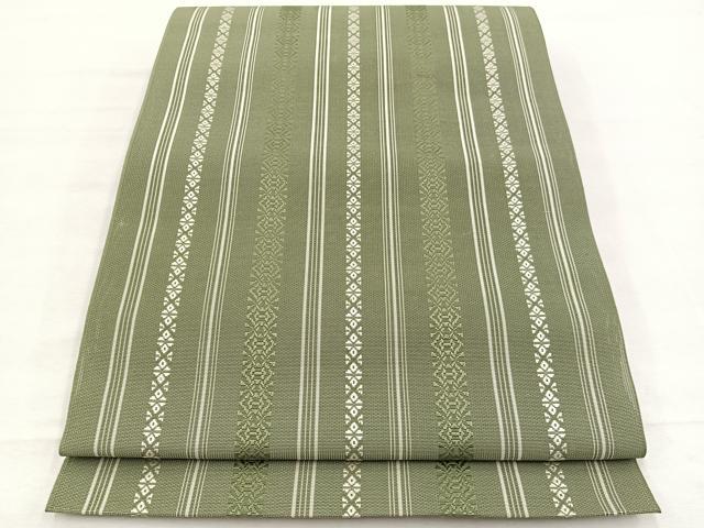平和屋着物＊夏物　本場筑前博多織　八寸名古屋帯　紗献上　正絹　逸品　BAAX7616hv