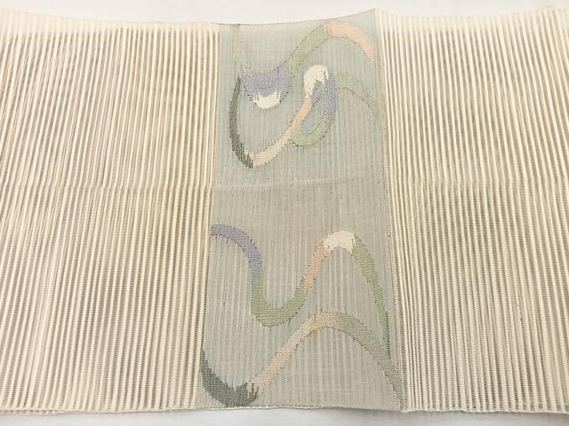 平和屋着物＊夏物　八寸名古屋帯　絽綴れ　流水文様　金銀糸　正絹　逸品　BAAX7623hv
