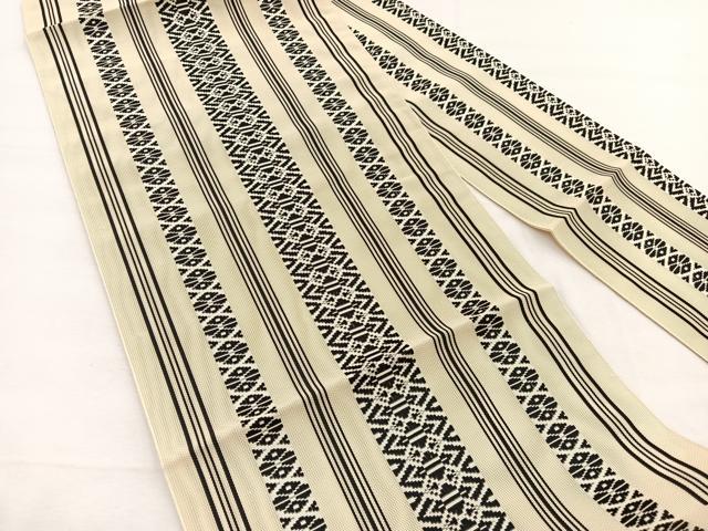 平和屋着物＊夏物　本場筑前博多織　八寸名古屋帯　紗献上　正絹　逸品　BAAX7629hv