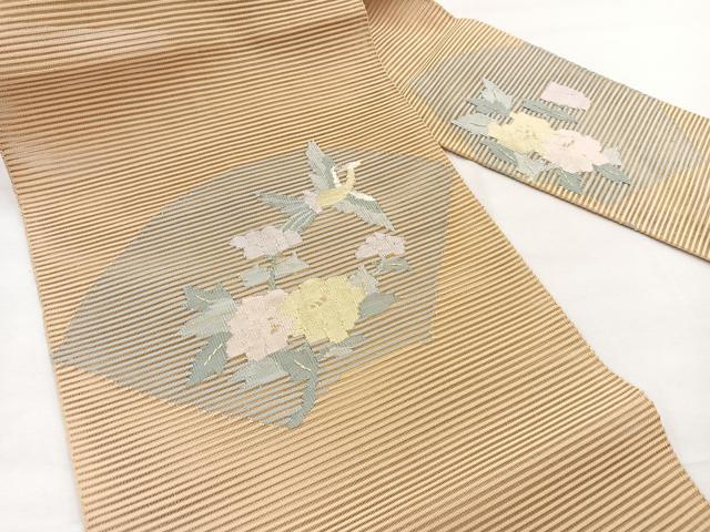平和屋着物＊夏物　八寸名古屋帯　絽綴れ　鳳凰花文　正絹　逸品　BAAX7631hv