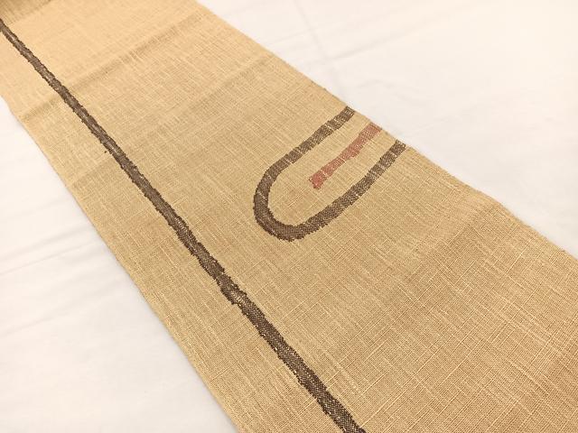 平和屋着物＊夏物　八寸名古屋帯　抽象文様　BAAX7651hv