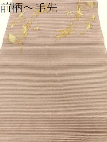 平和屋着物＊夏物　八寸名古屋帯　絽綴れ　抽象文様　金銀糸　正絹　逸品　BAAX7655hv