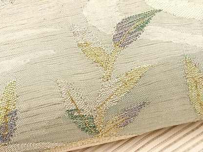 平和屋着物＊夏物　八寸名古屋帯　絽綴れ　流水枝葉文　金銀糸　正絹　逸品　BAAX7657hv