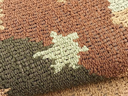 平和屋着物＊夏物　八寸名古屋帯　手織り　草花文　証紙付き　正絹　逸品　BAAX7686hv