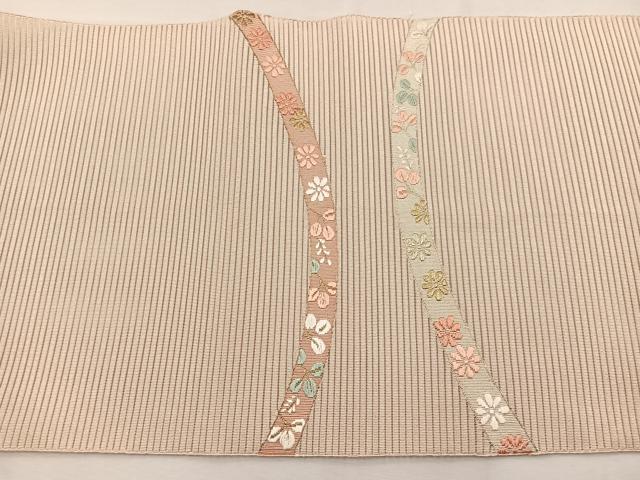 平和屋着物＊夏物　八寸名古屋帯　絽綴れ　唐織　鬘帯花文　金銀糸　正絹　逸品　BAAX7687hv