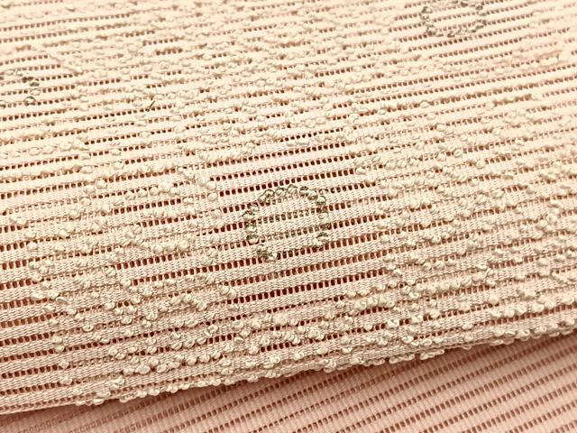 平和屋着物＊夏物　中国三大刺繍　相良刺繍　八寸名古屋帯　絽綴れ　飾花文　銀糸　正絹　逸品　BAAX7689hv