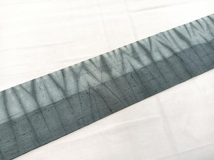 平和屋着物＊夏物　九寸名古屋帯　紬地　幾何学文様　正絹　逸品　BAAX7690hv