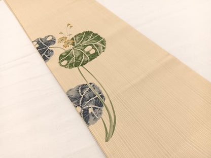 平和屋着物＊夏物　太鼓柄　京袋帯　蓮の花　BAAX7700hv