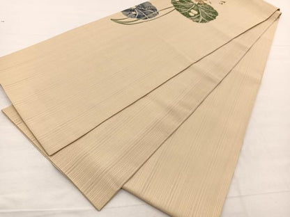 平和屋着物＊夏物　太鼓柄　京袋帯　蓮の花　BAAX7700hv