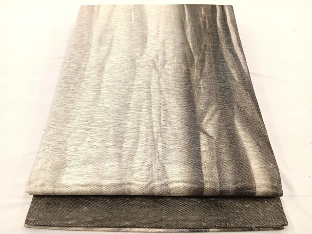 平和屋着物＊夏物　京都陽道庵　上村陽道　全通柄　九寸開き名古屋帯　間道　銀彩　正絹　逸品　BAAX7706hv