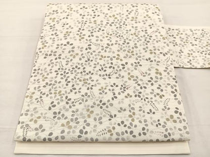 平和屋着物＊夏物　絽塩瀬　九寸名古屋帯　竹屋町刺繍　萩　銀糸　正絹　逸品　BAAX7712hv