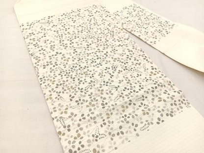 平和屋着物＊夏物　絽塩瀬　九寸名古屋帯　竹屋町刺繍　萩　銀糸　正絹　逸品　BAAX7712hv