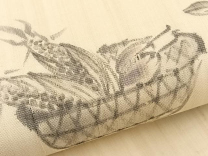 平和屋着物＊夏物　九寸名古屋帯　作家物　手描き　成り物　正絹　逸品　BAAX7718hv