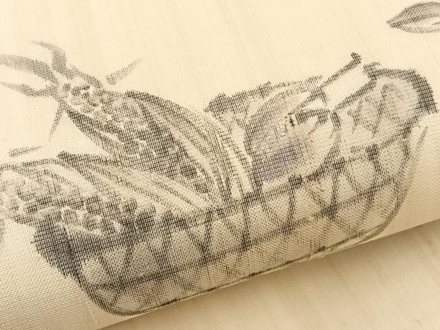 平和屋着物＊夏物　九寸名古屋帯　作家物　手描き　成り物　正絹　逸品　BAAX7718hv