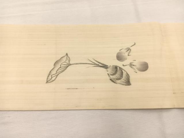 平和屋着物＊夏物　九寸名古屋帯　作家物　手描き　成り物　正絹　逸品　BAAX7718hv