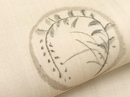 平和屋着物＊夏物　九寸名古屋帯　作家物　手描き　花丸文　正絹　逸品　BAAX7719hv