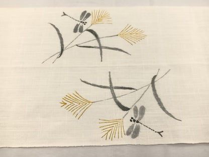 平和屋着物＊夏物　八寸名古屋帯　作家物　手描き　蜻蛉　BAAX7734hv