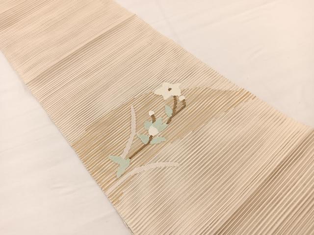 平和屋着物＊夏物　八寸名古屋帯　絽綴れ　桔梗　正絹　逸品　BAAX7737hv