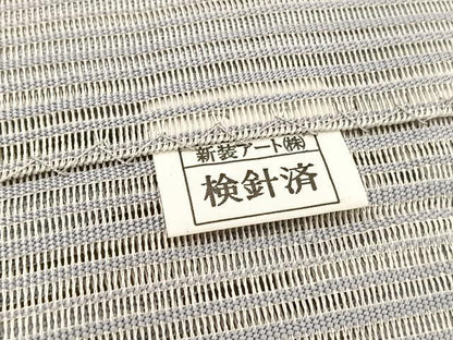 平和屋着物＊夏物　八寸名古屋帯　絽綴れ　流線文様　金糸　正絹　逸品　BAAX7743hv