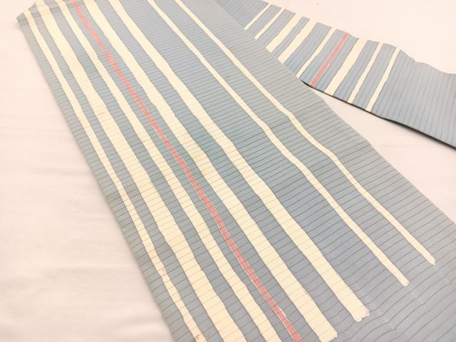 平和屋着物＊夏物　絽塩瀬　九寸名古屋帯　間道　ろうけつ染め　正絹　逸品　BAAX7751hv