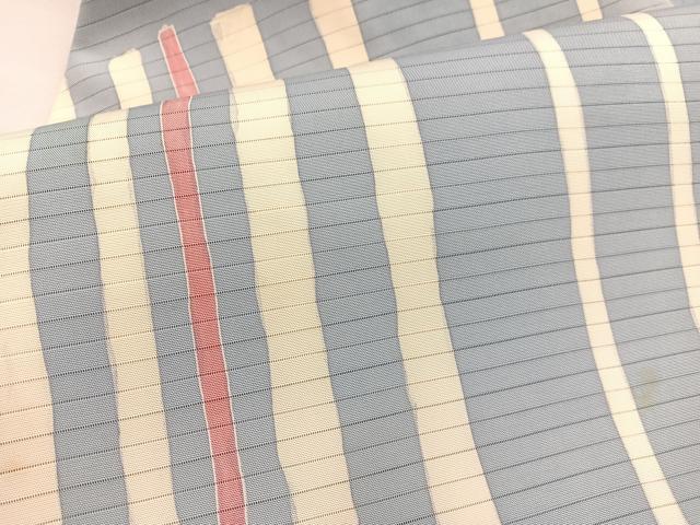 平和屋着物＊夏物　絽塩瀬　九寸名古屋帯　間道　ろうけつ染め　正絹　逸品　BAAX7751hv