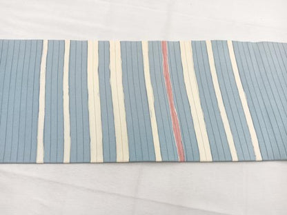 平和屋着物＊夏物　絽塩瀬　九寸名古屋帯　間道　ろうけつ染め　正絹　逸品　BAAX7751hv