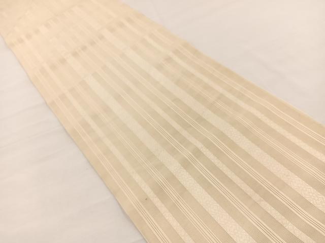 平和屋着物＊夏物　本場筑前博多織　八寸名古屋帯　紗献上　砥粉色　正絹　逸品　BAAX7754hv