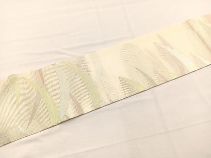 平和屋着物＊夏物　九寸名古屋帯　雪芝文　金銀糸　正絹　逸品　BAAX7761hv