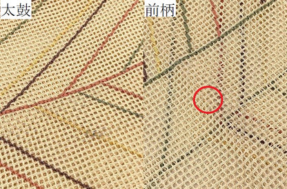 平和屋着物＊夏物　八寸名古屋帯　羅　斜線文　正絹　逸品　BAAX7772hv