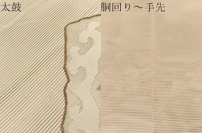 平和屋着物＊夏物　八寸名古屋帯　絽綴れ　飾花文　金糸　正絹　逸品　BAAX7774hv